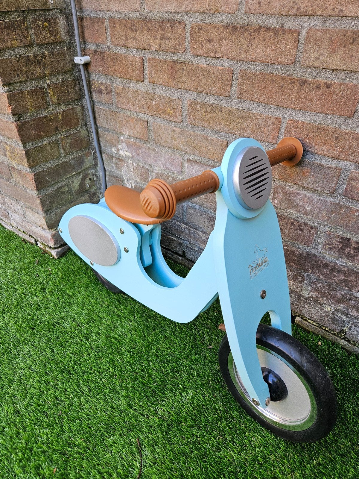 Pinolino Loopfiets Vespa Scooter - Lichtblauw, Ophalen, Zo goed als nieuw, Loopfiets