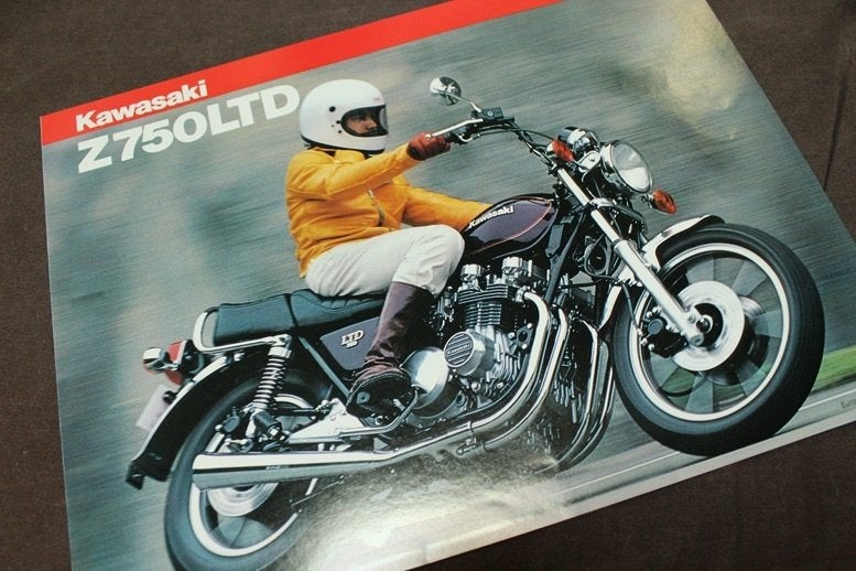 Kawasaki Z750 LTD motorfiets verkoop folder Z750LTD, Motoren, Handleidingen en Instructieboekjes, Ophalen of Verzenden, Kawasaki