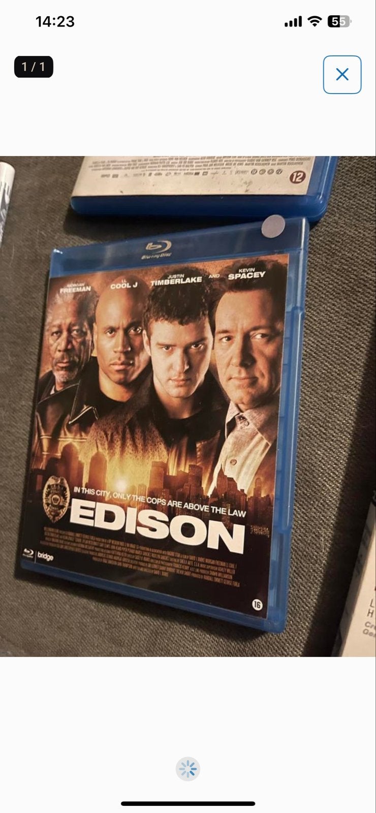 Edison Blu-ray met Morgan Freeman, LL Cool J, Timberlake, Engels, Vanaf 16 jaar, Film, Ophalen of Verzenden