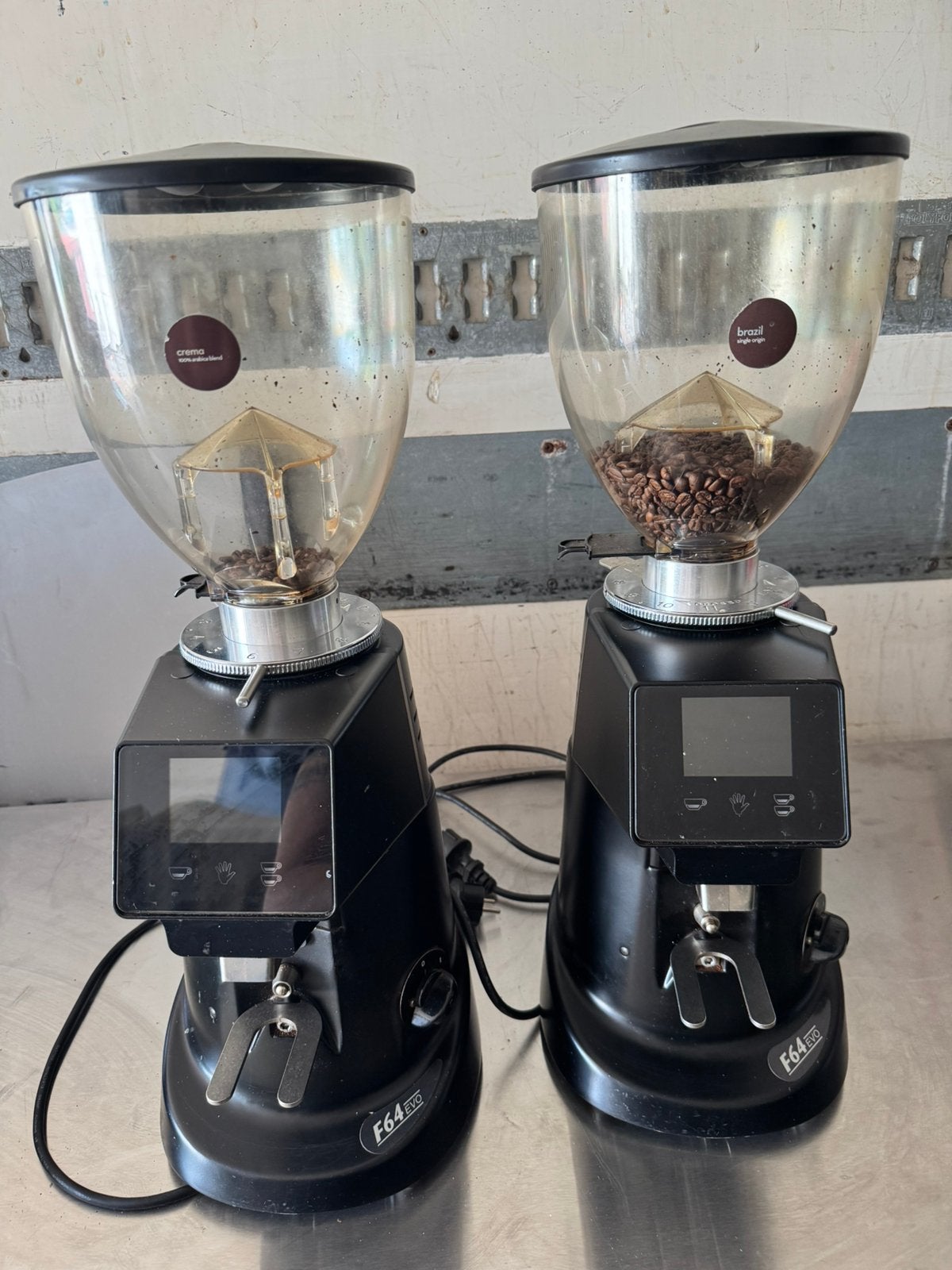 Fiorenzato f64 evo koffiemaler  2stuks, Ophalen, Zo goed als nieuw