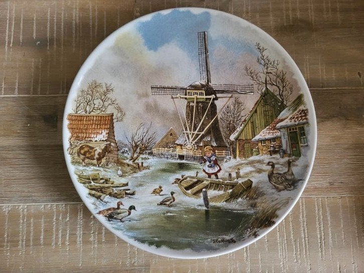 Mooi wandbord molen decor van hunnik, Ophalen of Verzenden