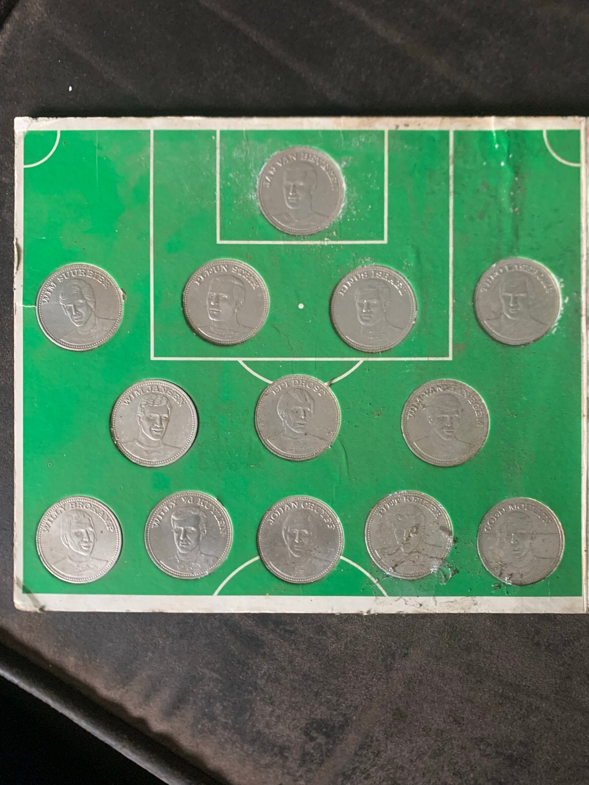 Shell Voetbalmunten Top 20 - Vintage Collectie, Verzamelen, Ophalen