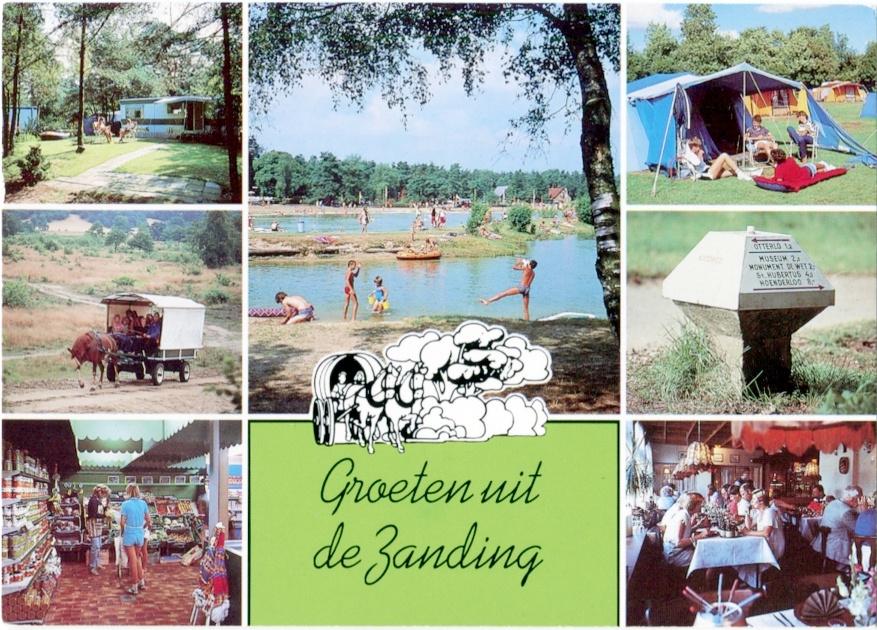 B29 Otterlo Camping "De Zanding" Vijverlaan 1, Ophalen of Verzenden, 1960 tot 1980, Gelderland