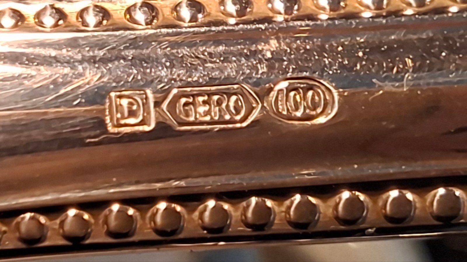 Gero 100 verzilverde messenslijper., Ophalen of Verzenden