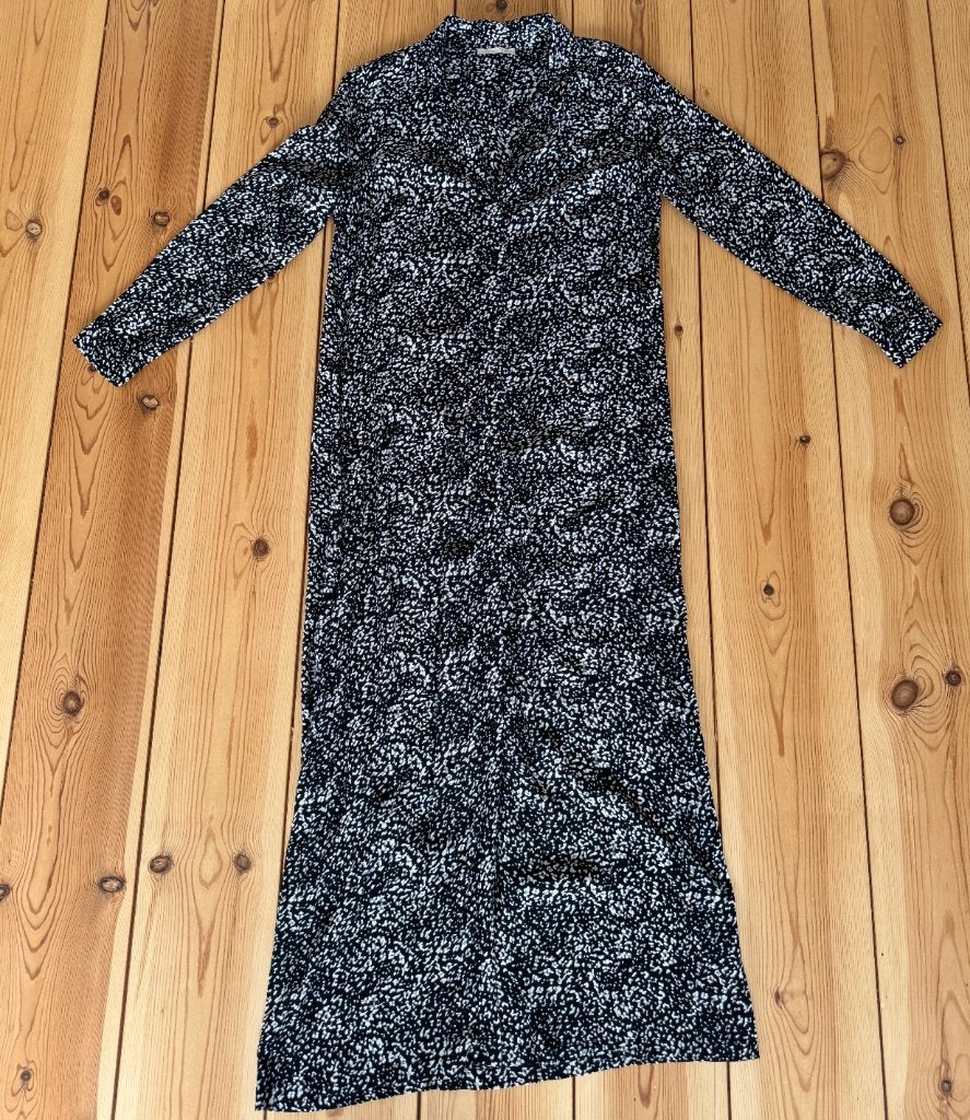 Freebird jurk / maxidress - Zwart Wit Print - Small maat 36, Kleding | Dames, Zwart, Ophalen of Verzenden, Zo goed als nieuw, Freebird