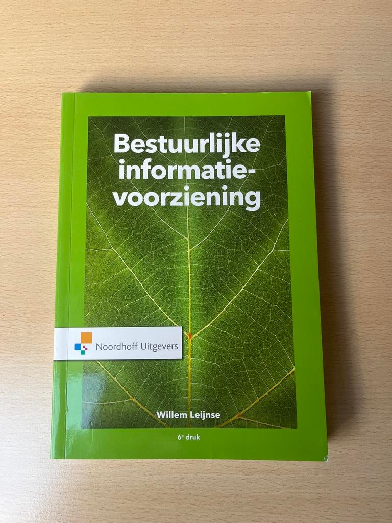 Bestuurlijke Informatievoorziening - Willem Leijnse, Boeken, Ophalen, Gamma, Zo goed als nieuw, HBO
