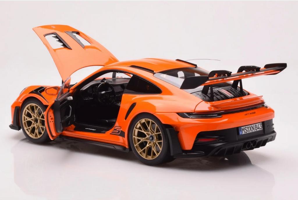 Porsche 911 GT3 RS 2022 GT Gulf Orange 1/18 NOREV R. 187360, Verzenden, Nieuw, Auto, Norev