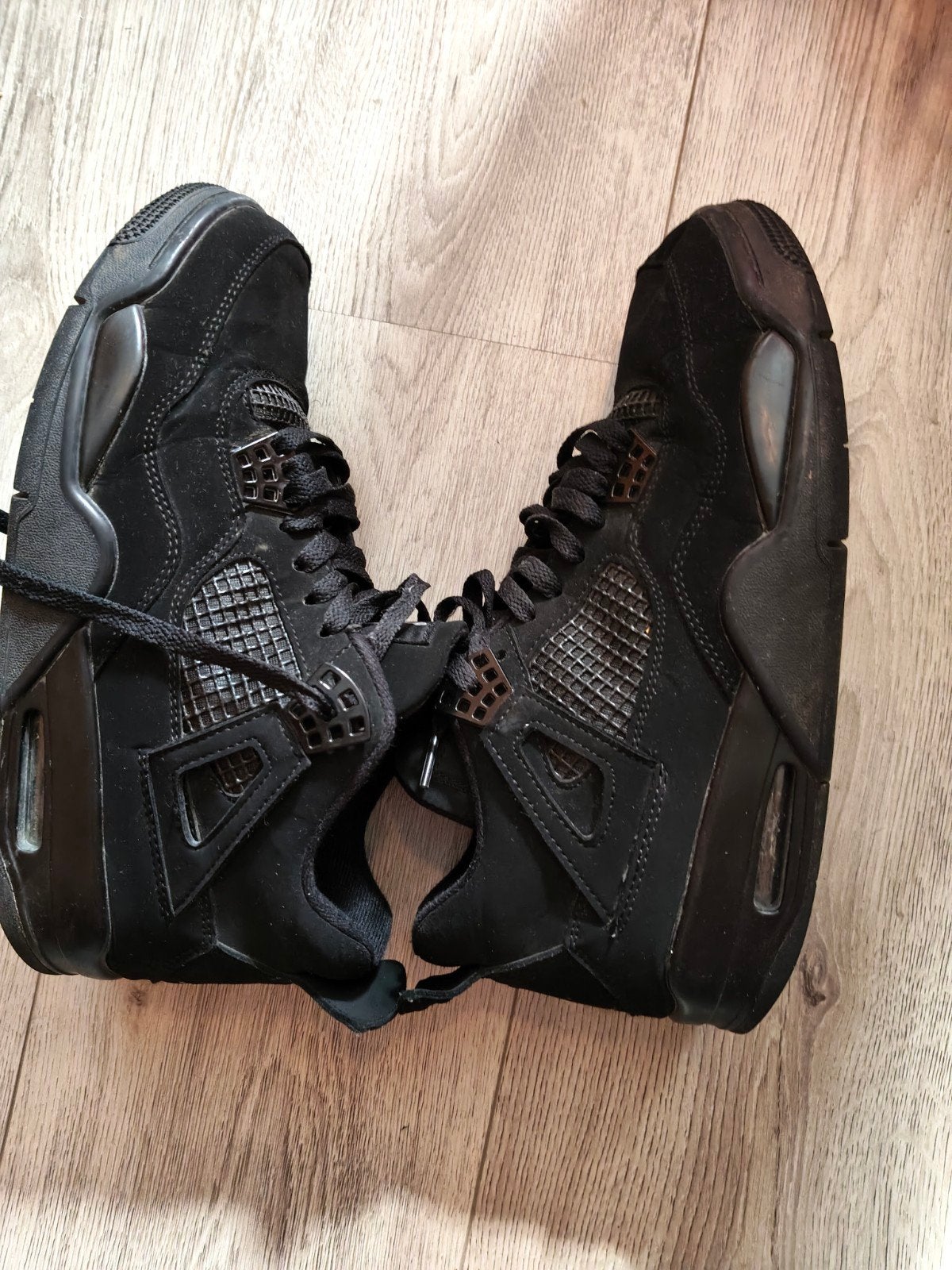 Air Jordan retro 4 maat 43 gedragen, Zwart, Ophalen of Verzenden, Sneakers of Gympen, Gedragen