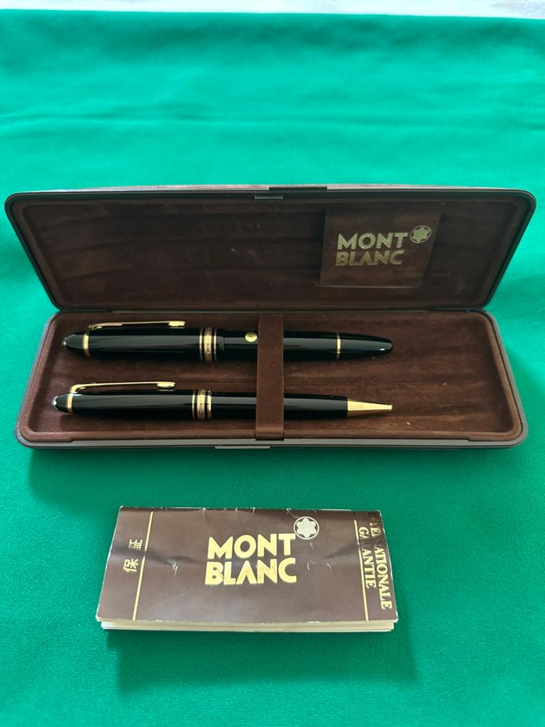 Montblanc Meisterstück 146Vulpen 14K Meisterstück Balpen Set, Gebruikt, Met doosje, Ophalen of Verzenden, Vulpen