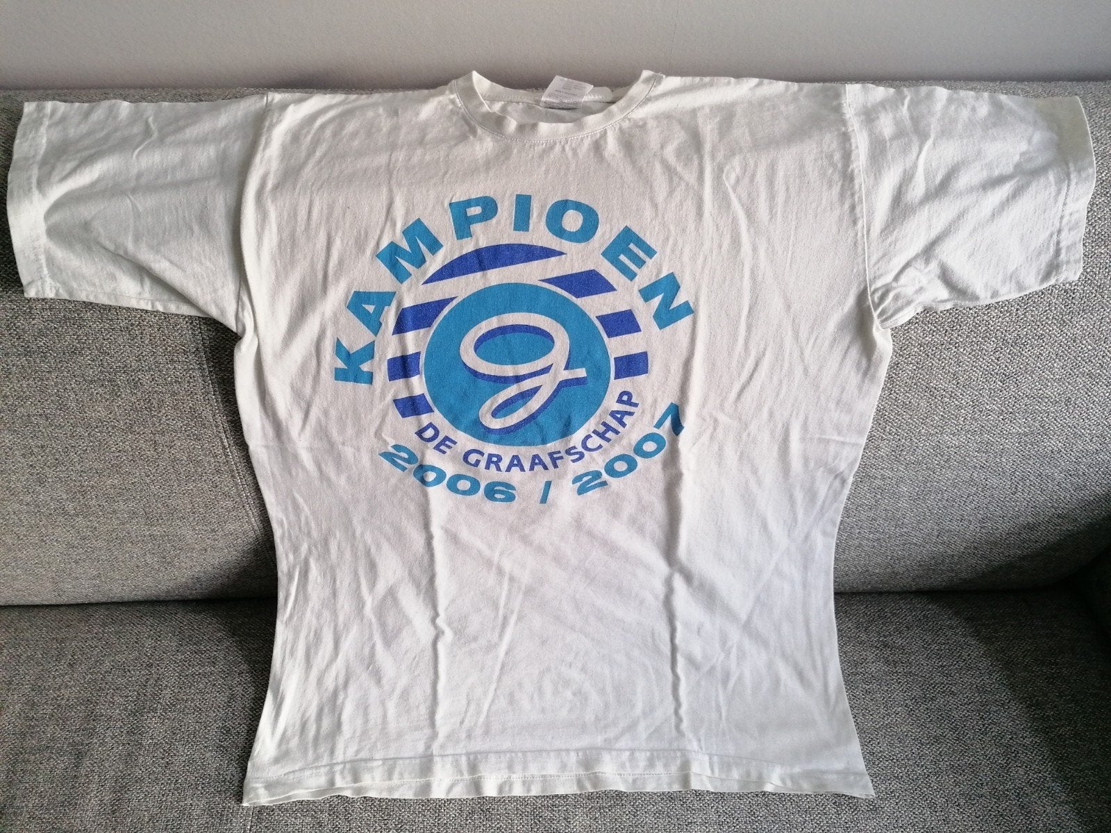 De Graafschap T shirt XL 2006 2007 Kampioen  Superboer

F, Ophalen of Verzenden, Zo goed als nieuw, Overige binnenlandse clubs