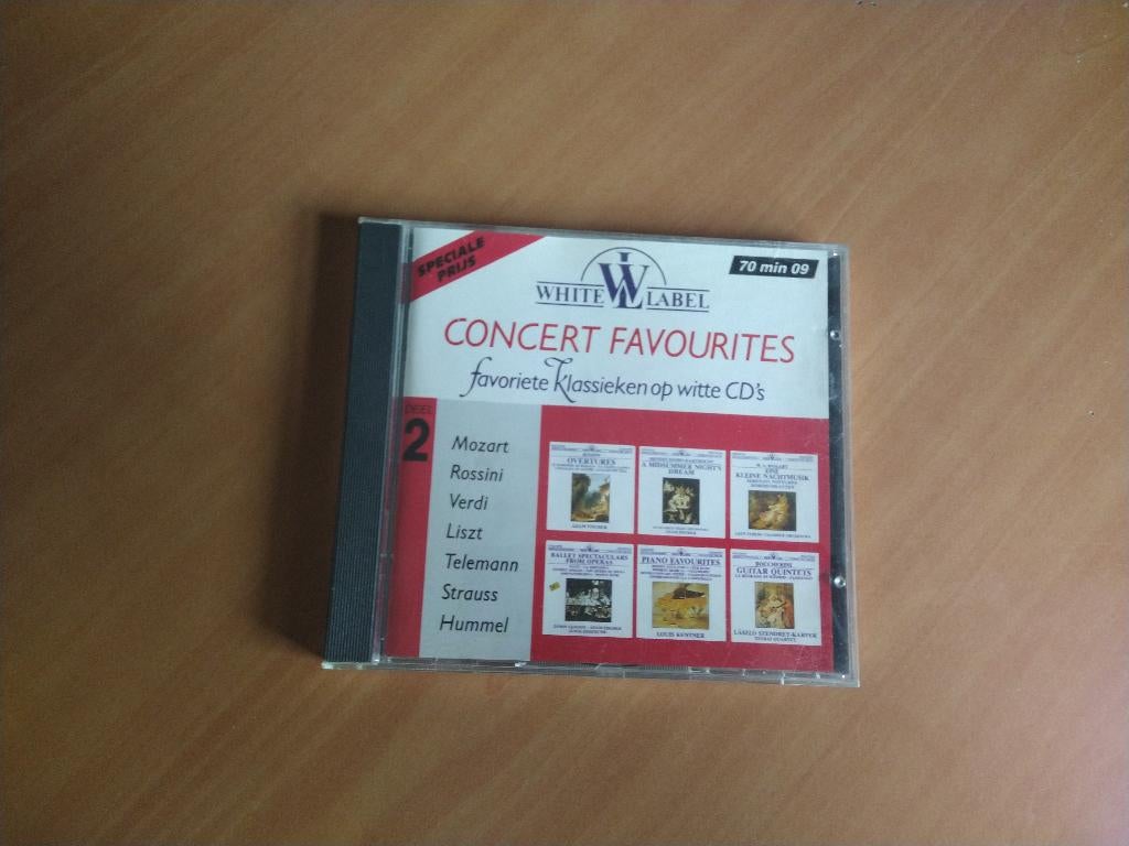 CD White Label Concert Favourites. Deel 2., Ophalen of Verzenden, Classicisme, Zo goed als nieuw, Overige typen