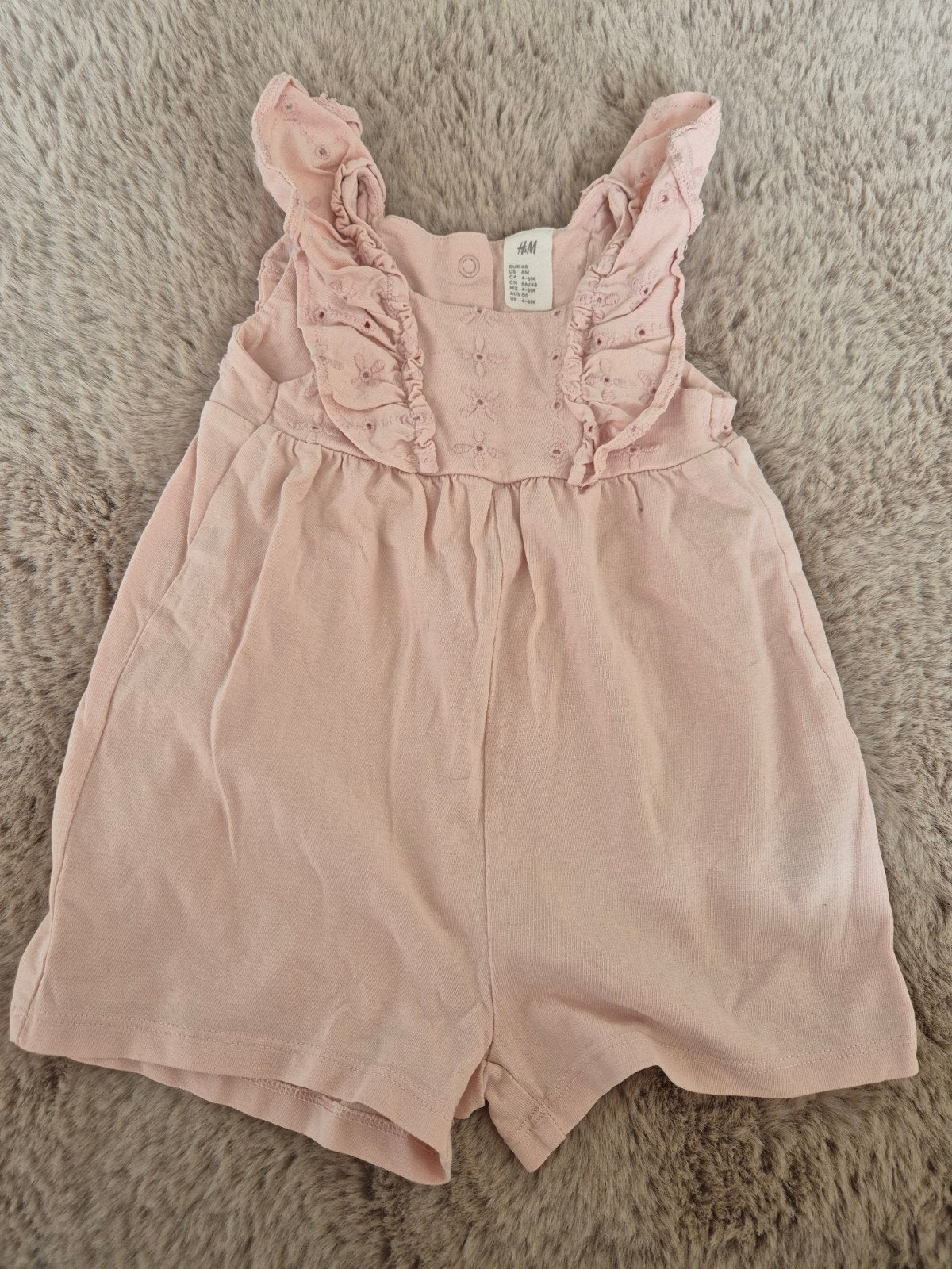 Jumpsuit H&M maat 68, Kinderen en Baby's, Babykleding | Maat 68, Meisje, H&M, Ophalen of Verzenden, Zo goed als nieuw
