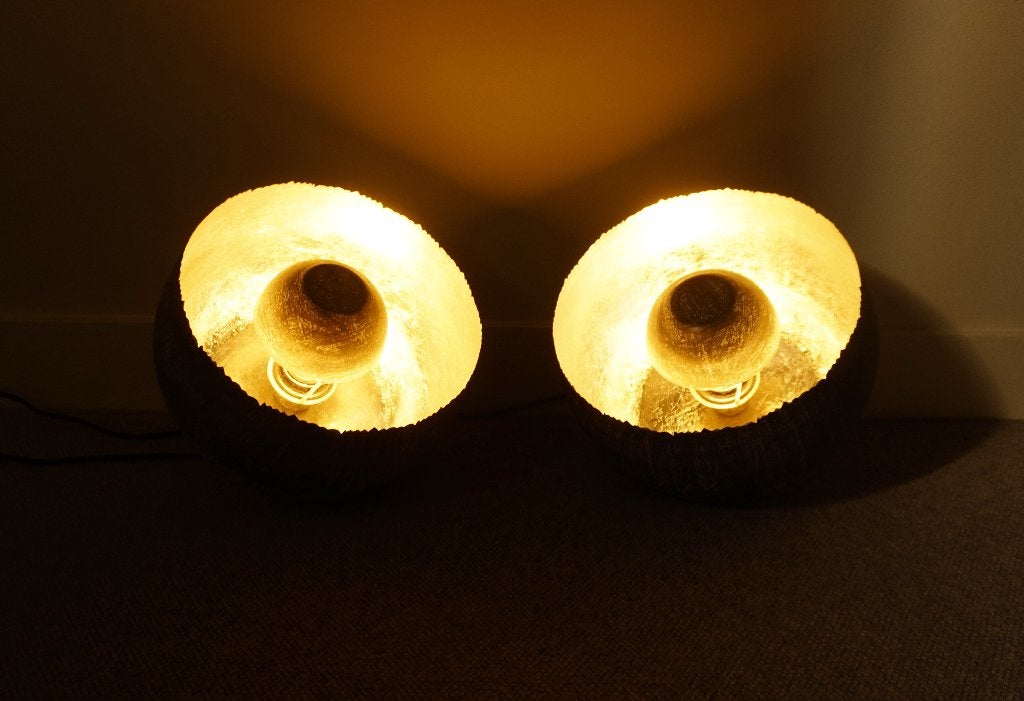 Set stuks tafellamp vloerlamp Zijlstra flowerpot basket, Ophalen, Zo goed als nieuw, Metaal