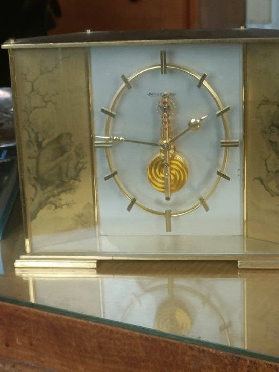 Jaeger le coultre klok zeldzaam design apen, Ophalen of Verzenden