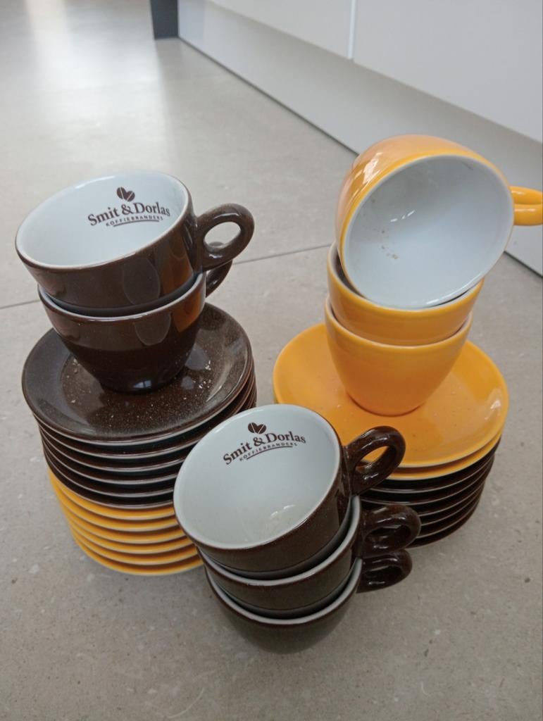 Koffie set Smit & Dorlas, Ophalen of Verzenden, Zo goed als nieuw, Overige stijlen, Kop(pen) en/of Schotel(s)