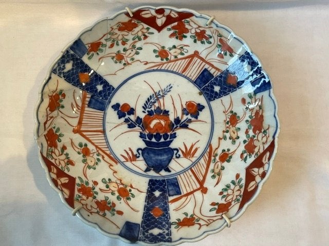 Nr.317: Antiek porselein IMARI bord, Ophalen of Verzenden