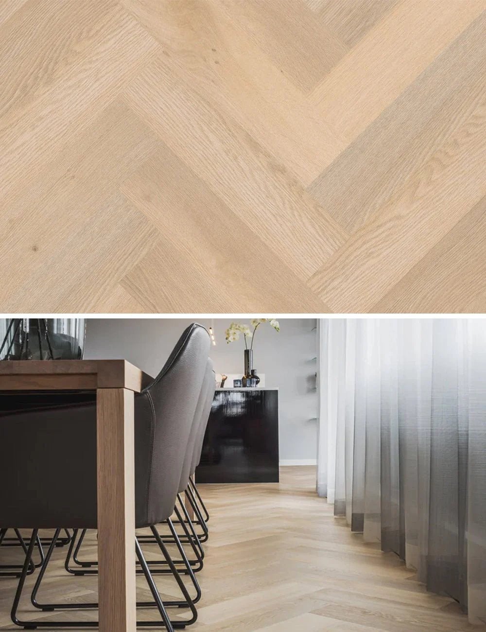 Therdex Premium Serie 7001 Visgraat pvc 46 m2, Ophalen, Gebruikt, 50 tot 150 cm, 10 m² of meer