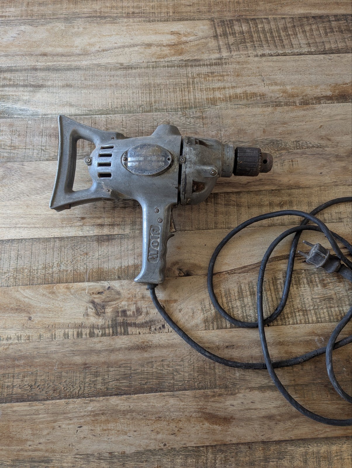 Vintage Boormachine Wolf, Ophalen of Verzenden, Gebruikt, Boormachine