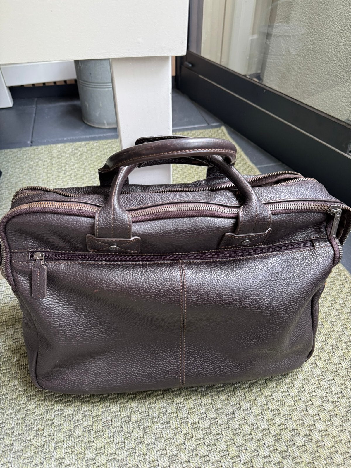 CASTELIJN en BEERENS leren akte (laptop) tas, Computers en Software, Gebruikt, 15 inch, Aktetas, Ophalen of Verzenden