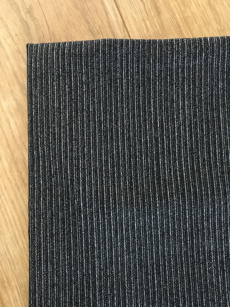 Zwart wit gestreepte lap (19/0), 120 cm of meer, Zwart, Ophalen of Verzenden, Zo goed als nieuw