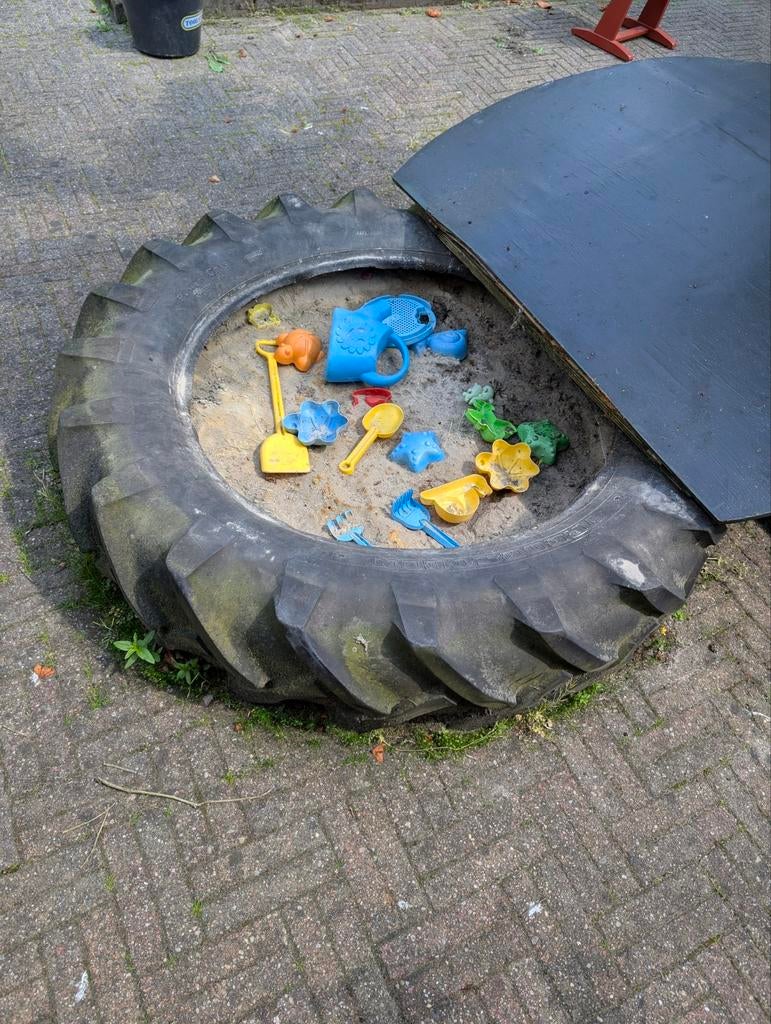 Zandbak, Ophalen, Gebruikt