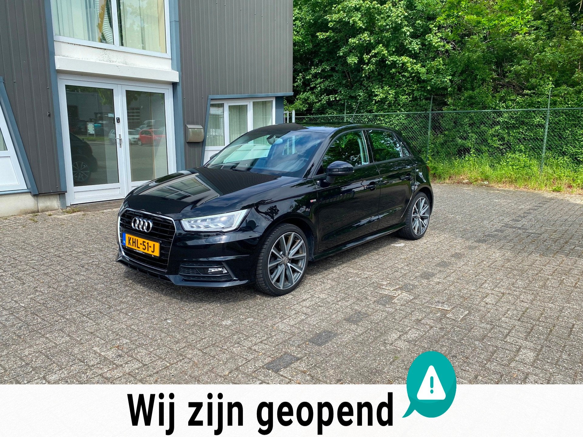 Audi A1 SPORTBACK 1.0 TFSI Sport Pro Line S, Voorwielaandrijving, 95 pk, Leder en Stof, Zwart