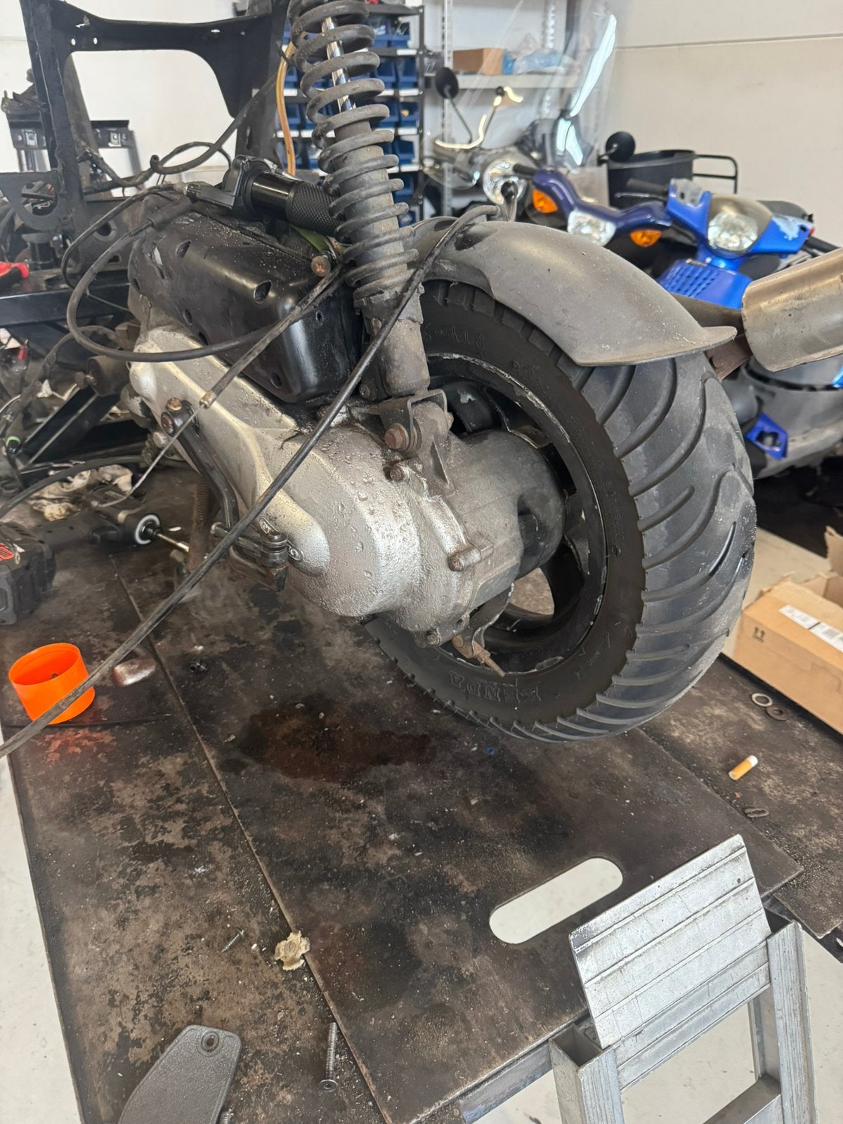 Zip 2t blok volledige plug and play, Fietsen en Brommers, Brommeronderdelen | Scooters, Ophalen, Piaggio, Piaggio, Zo goed als nieuw