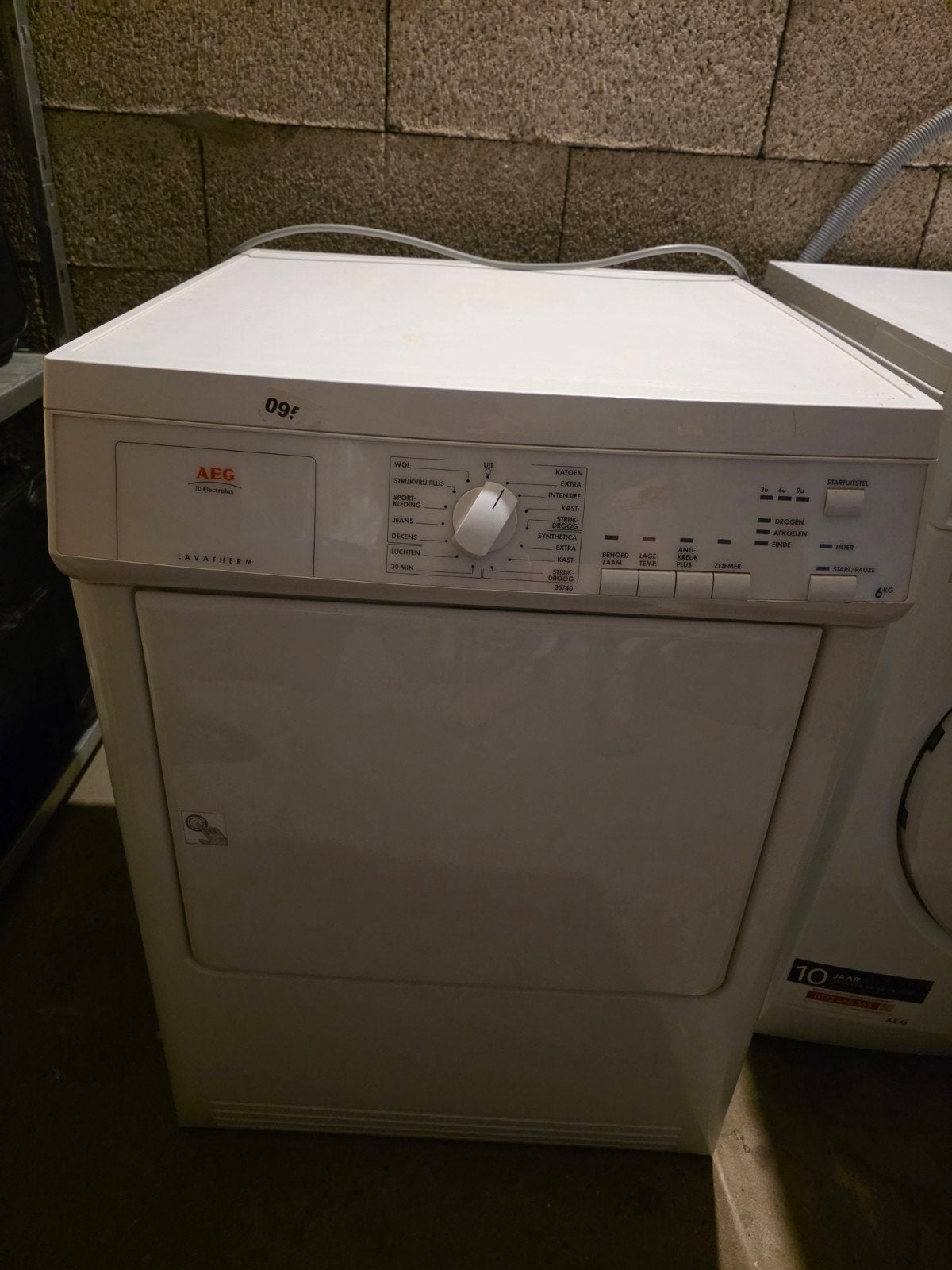 AEG Lavatherm Wasdroger - Gebruikt, Goede Staat, Ophalen, 6 tot 8 kg, Gebruikt, Luchtafvoer