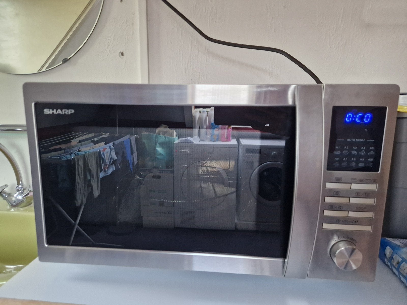 Sharp combi magnetron, Witgoed en Apparatuur, Magnetrons, Ophalen, Combimagnetron, Gebruikt, Draaiplateau