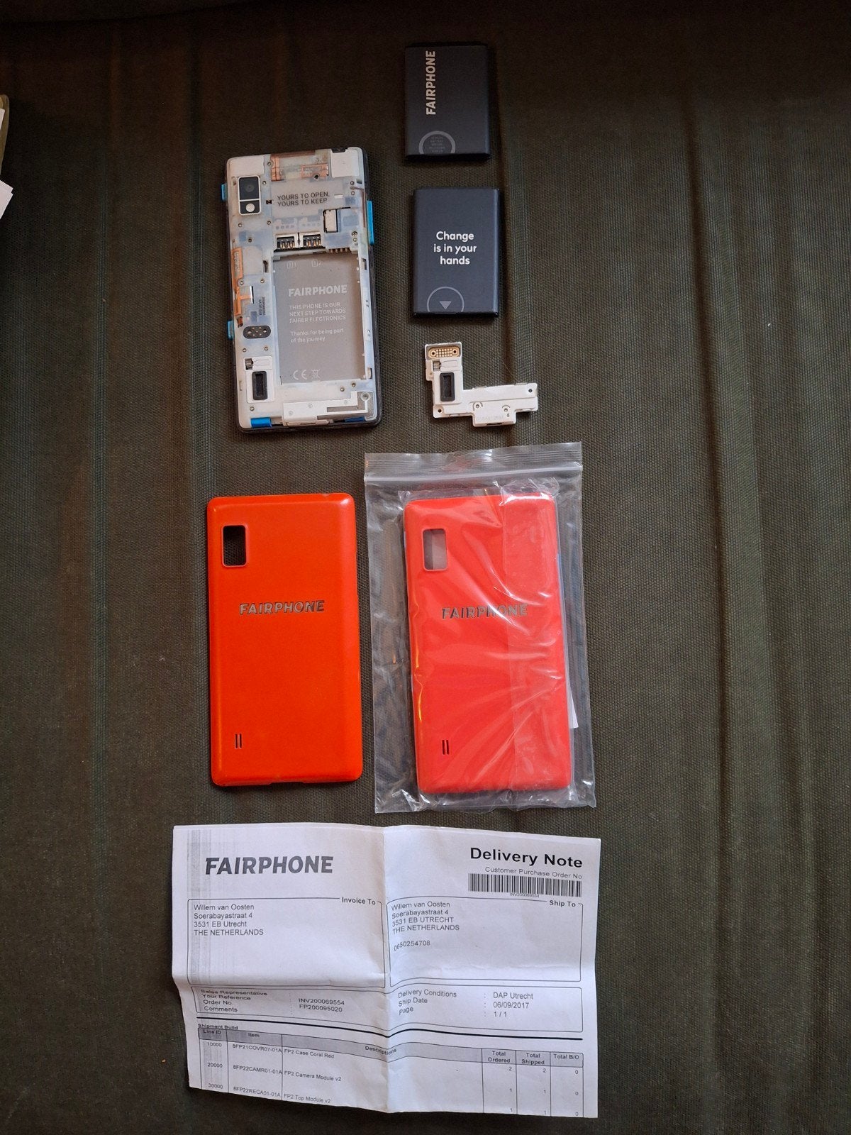 Fairphone 2 hoesjes batterijen oplaaddeel, Telecommunicatie, Mobiele telefoons | Batterijen en Accu's, Ophalen of Verzenden
