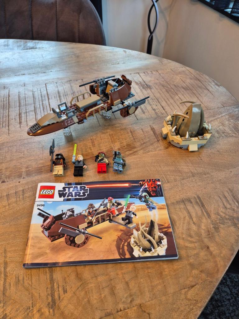 Lego Star Wars 9496 Desert Skiff met 2012 met 4 minifiguren, Compleet, Star Wars, Lego, Ophalen of Verzenden