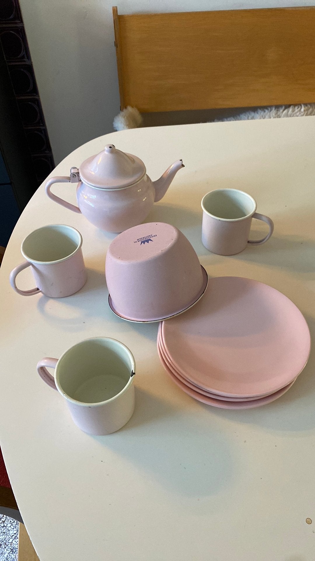 Emaille servies, Ophalen of Verzenden, Overige materialen, Overige stijlen