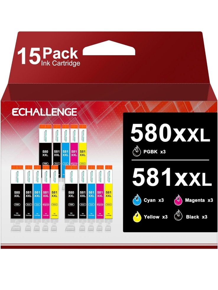 Nieuw in doos, 580/581 xxl cartridges, pack of 15, Ophalen of Verzenden, Nieuw, Cartridge