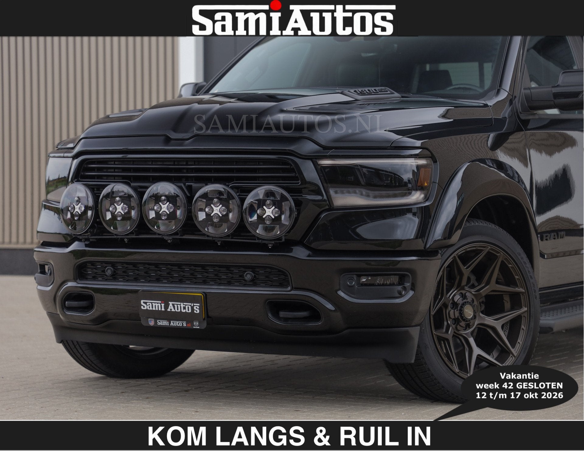 Dodge Ram BLACK OPS | 5.7 V8 HEMI | €66950,- excl | WIDEBO, Auto's, Automaat, Dealer onderhouden, Gebruikt, 5654 cc