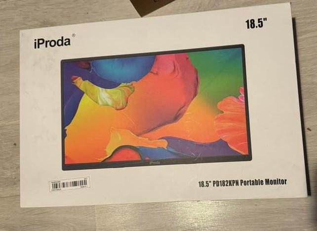 iProda 18.5" Full HD 120Hz Draagbare Monitor, Computers en Software, Monitoren, Ophalen of Verzenden, Zo goed als nieuw, Full HD