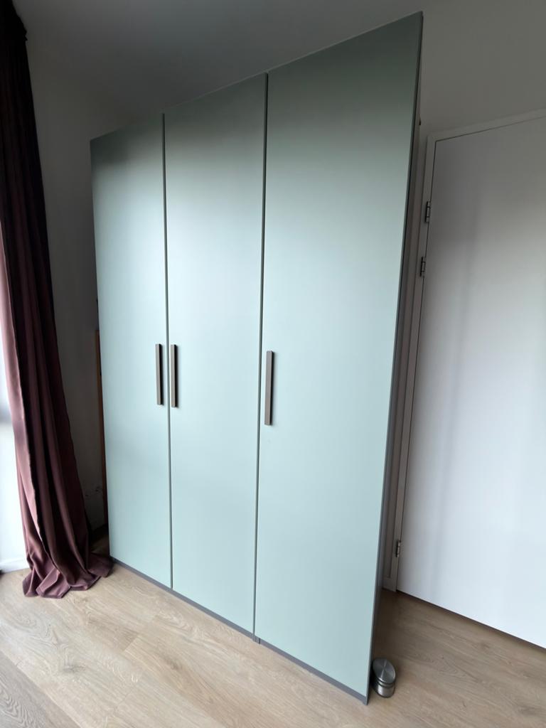 IKEA PAX Kledingkast - Donkergrijs, Groen, Eiken, Huis en Inrichting, Kasten | Kledingkasten, Ophalen, 200 cm of meer, 150 tot 200 cm