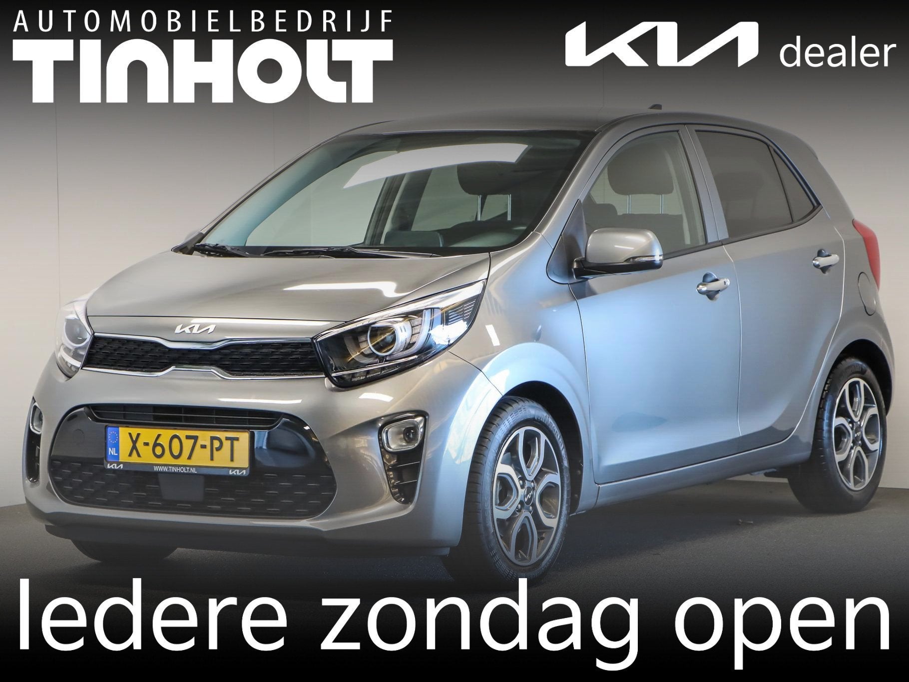 Kia Picanto 1.0 DPi DynamicPlusLine Automaat, Auto's, Stof, Gebruikt, 4 stoelen, Automatische klimaatregeling