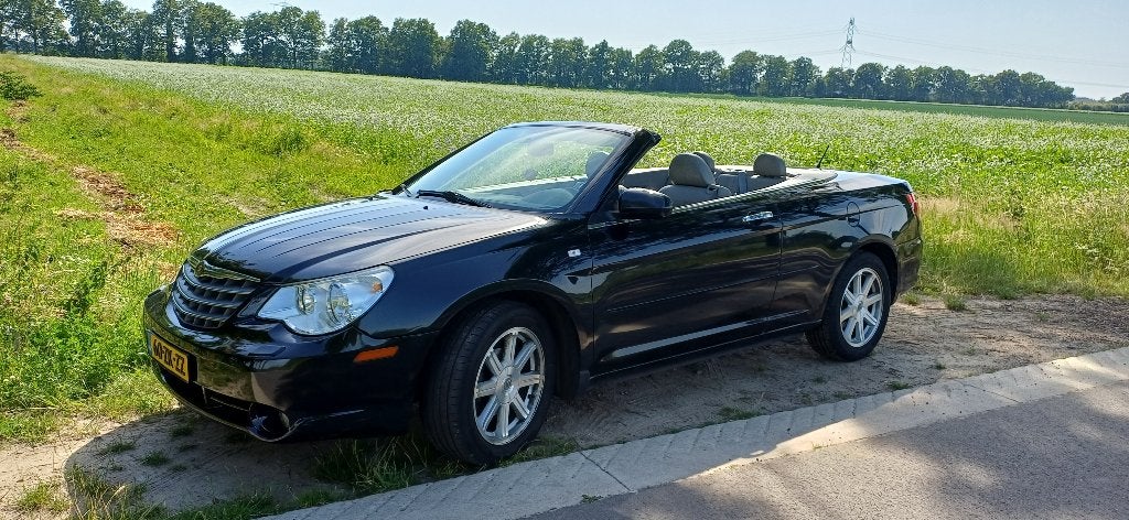 Chrysler Sebring 2.7 limited V6 Cabrio AUT 2008 Zwart, Auto's, Chrysler, 186 pk, Cabriolet, 4 stoelen, Zwart