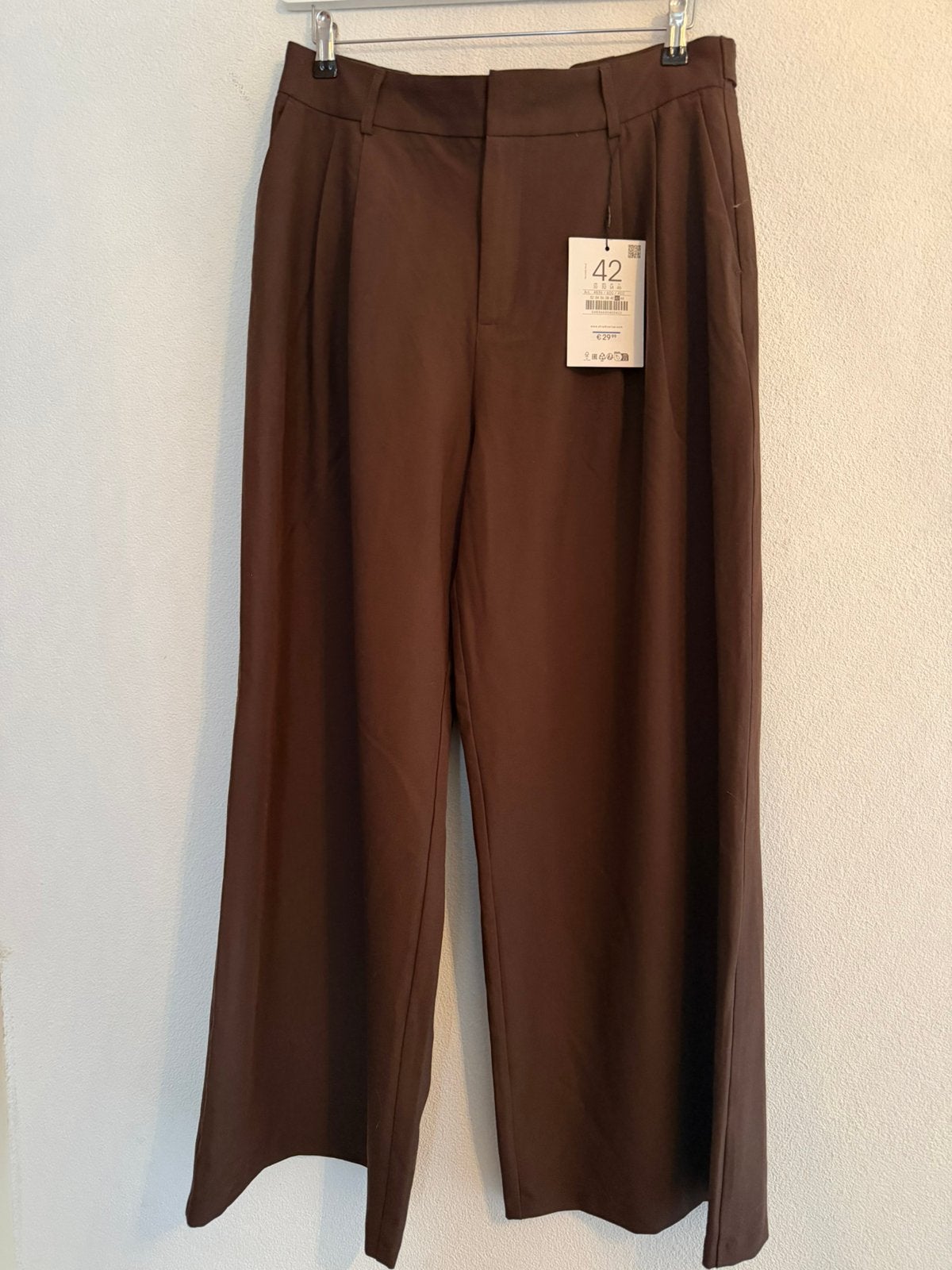 BRUINE PANTALON - MAAT 42 - STRADIVARIUS, Bruin, Maat 42/44 (L), Ophalen of Verzenden, Zo goed als nieuw