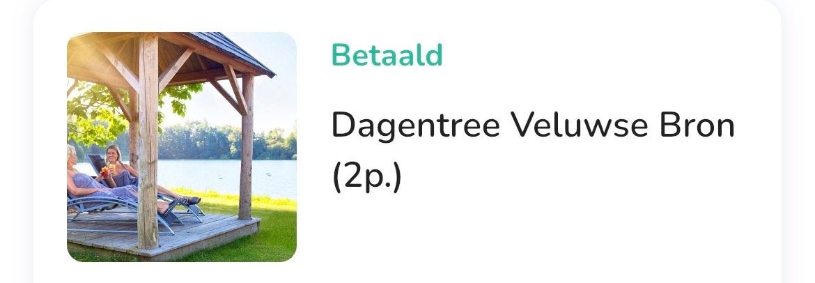 Veluwse bron - Alleen vandaag en morgen nog geldig, Twee personen, Cadeaubon, Spa of Sauna