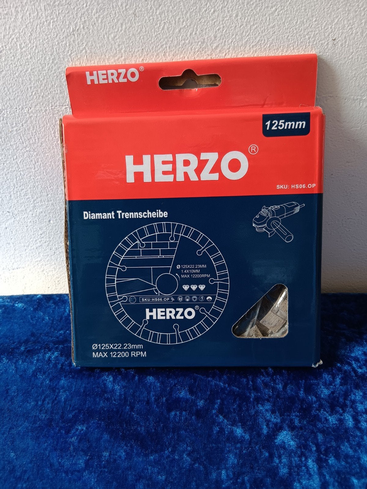 Herzo Diamant Slijpschijven - Nieuw (125mm), Ophalen of Verzenden, Nieuw, 1000 watt of meer, Haakse handslijpmachine
