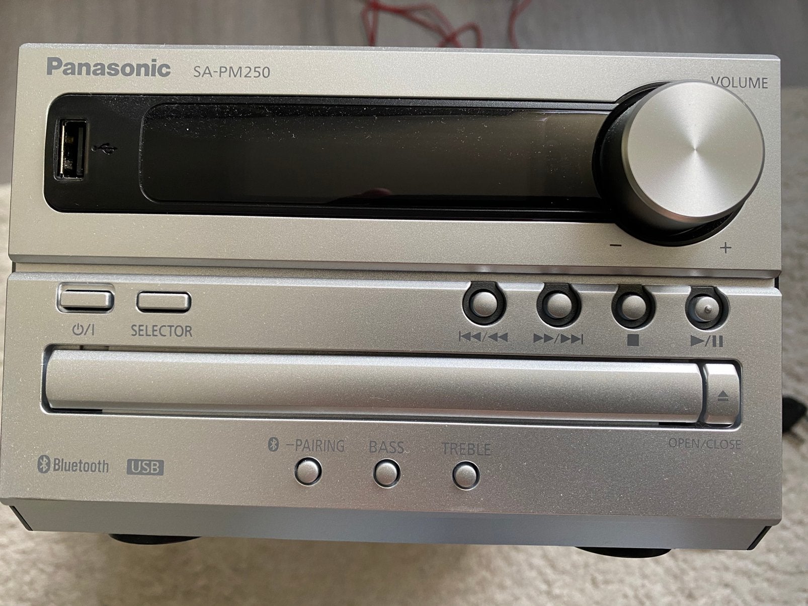 Panasonic CD micro hifi set SA-PM250 inc. speakers., Ophalen of Verzenden, Zo goed als nieuw, Speakers, Overige merken