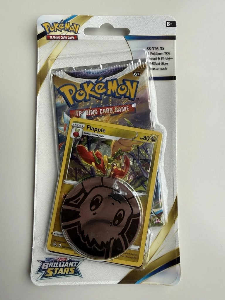Pokemon brilliant stars 1 pack checklane blister pack seal, Ophalen of Verzenden, Zo goed als nieuw, Booster, Foil