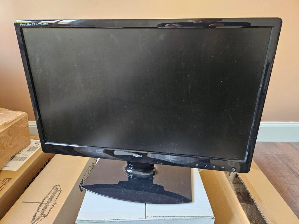 TEAB Iiyama PL2473HD scherm, Ophalen, Gebruikt, Full HD, 60 Hz of minder