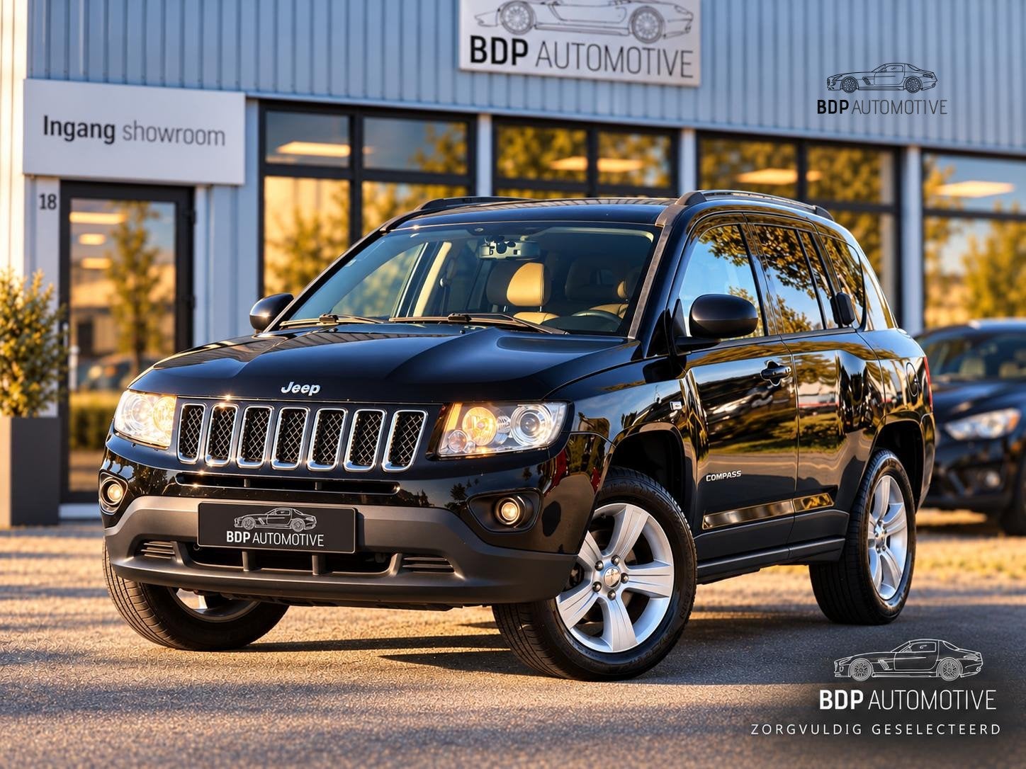 Jeep Compass 2.4 Sport 4WD Leer | Trekhaak | Cruisecontrole, Auto's, Euro 5, 450 kg, Gebruikt, 4 cilinders