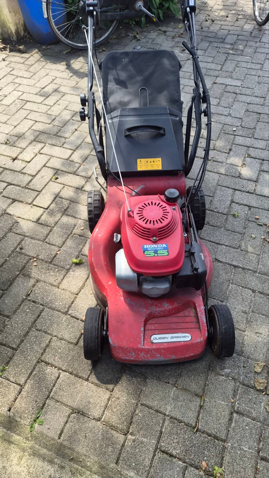Te koop grasmaaier met honda motor, Ophalen, Gebruikt