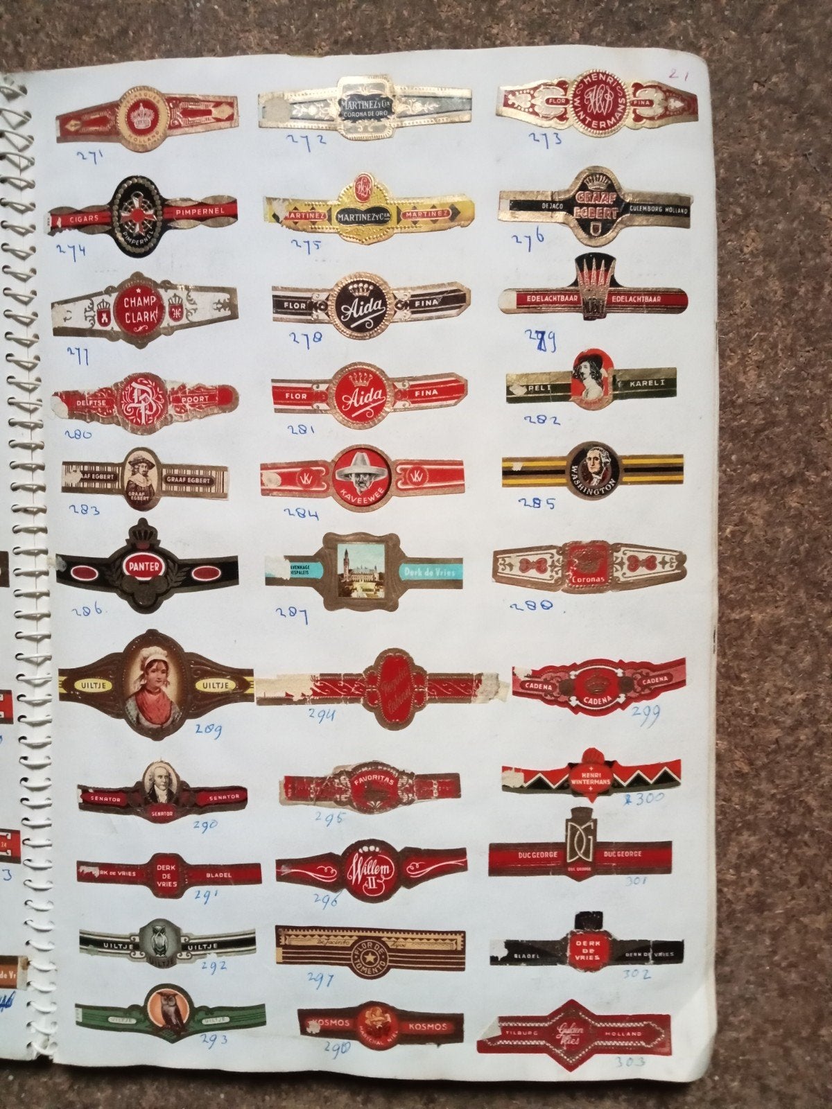 sigarenbandjes en suikerzakjes, Verzamelen, Rookartikelen, Aanstekers en Luciferdoosjes, Ophalen, Gebruikt, Sigarenbandjes