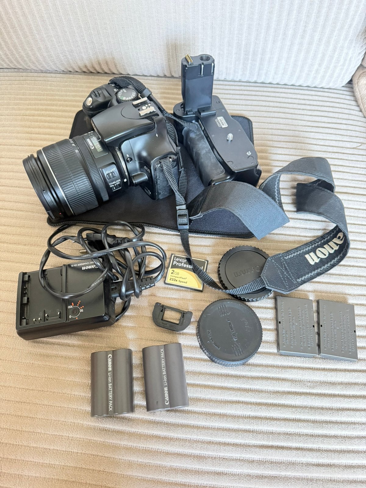 Complete Canon foto camera set, Ophalen of Verzenden, Gebruikt, Spiegelreflex, Canon