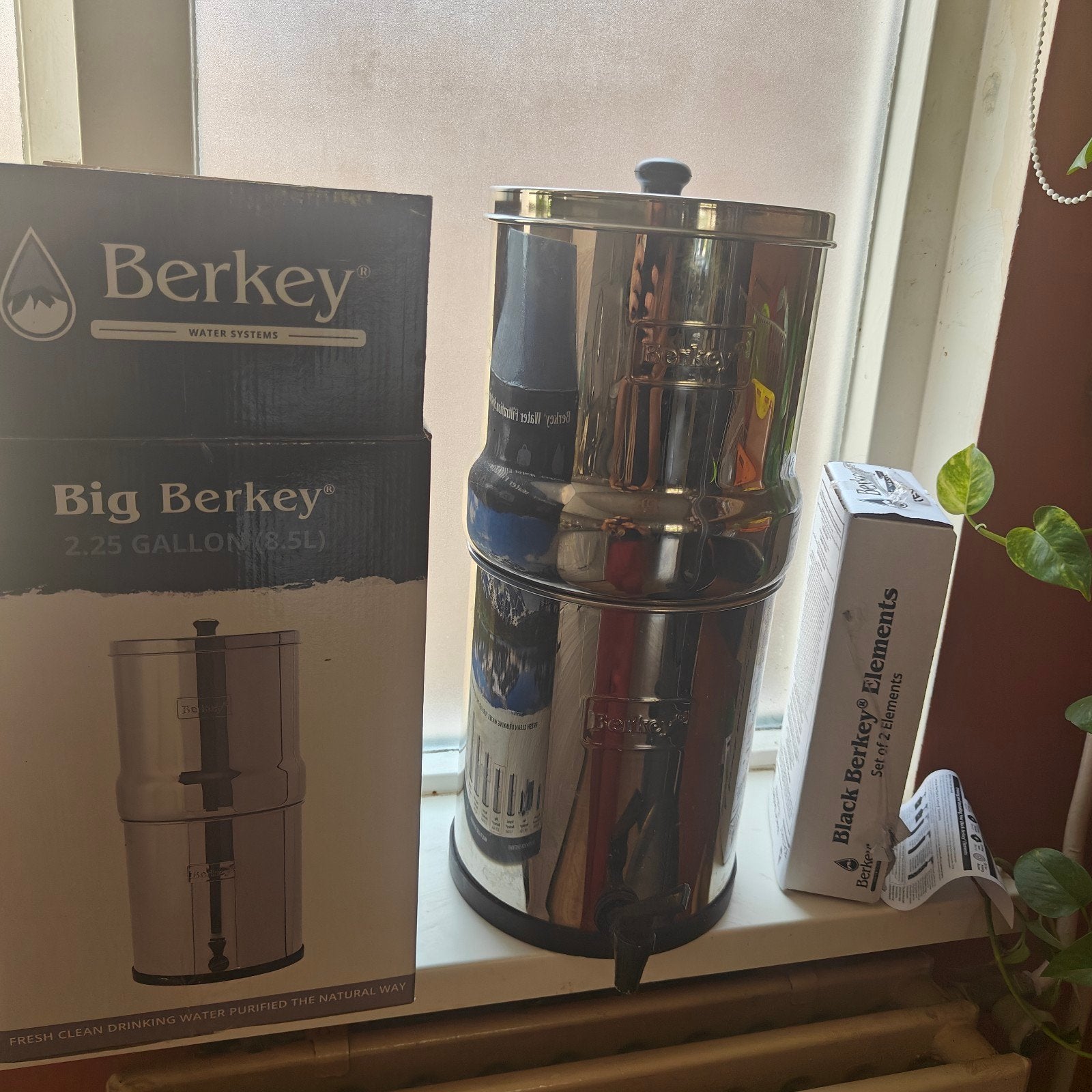 Big Berkey RVS waterfilter, Ophalen of Verzenden, Zo goed als nieuw