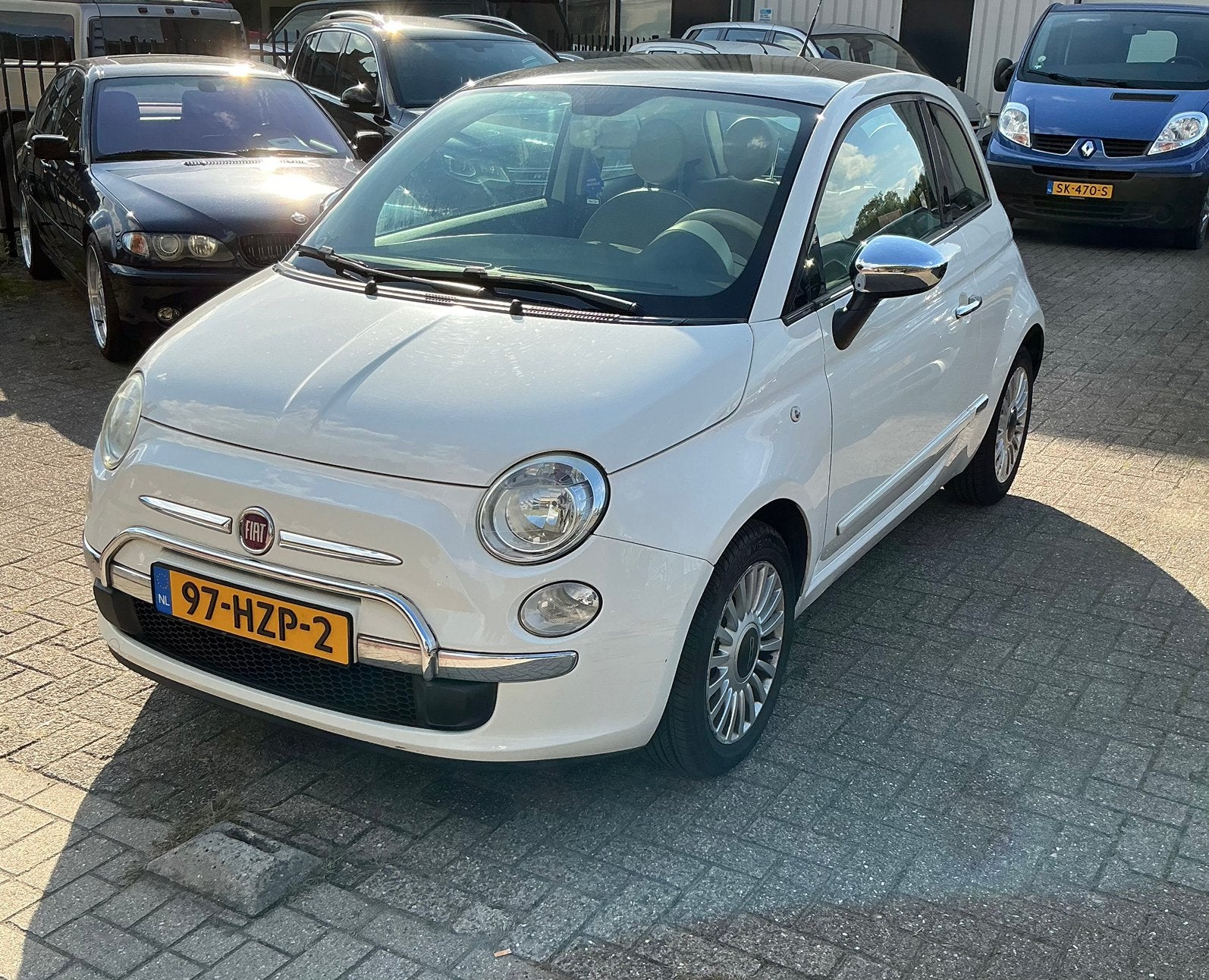 Foto 3 van Fiat 500 1.2 C 2009 Wit|NAP|GLAZENDAK|AIRCO|CARPLAY|APK’27